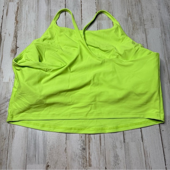 Old Navy Active Powersoft Long Line Sports Bra Top Plus Size 2X Neon Green - Picture 12 of 15
